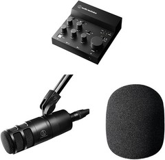 Audio Technica AT-UMX3 USB Mixer AT2040 Mic Windscreen 3pc Set