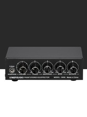 Mini Stereo Audio Mixer with Treble/Midrange/Bass Balance Effector for Club