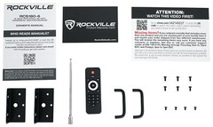 Rockville RCS180-6 70v Commercial Amplifier w/Bluetooth+(4) 4″ Speakers in White