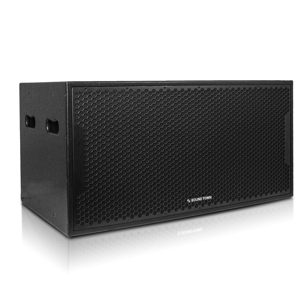 Sound Town 3200W Dual 18″ Powered Subwoofer w/ DSP, HPF, Bi-Amp (CARME-218SBPW)
