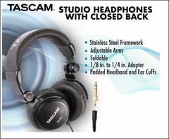 2 for 1 (COMBO) – Tascam Studio TH-03 Headphones & Samson Go USB Microphone