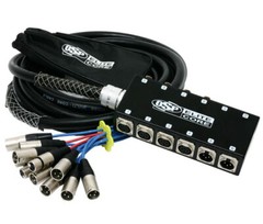 Elite Core 8 x 4 Channel 50′ ft Pro Audio Cable XLR Mic Stage Snake – PS8450