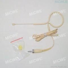 All Beige Headset Microphone for Sennheiser Wireless earset HeadMic 3.5mm Lock