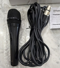 Dynamic Handheld Wired Microphone XLR 3 Pin On/Off Switch Black