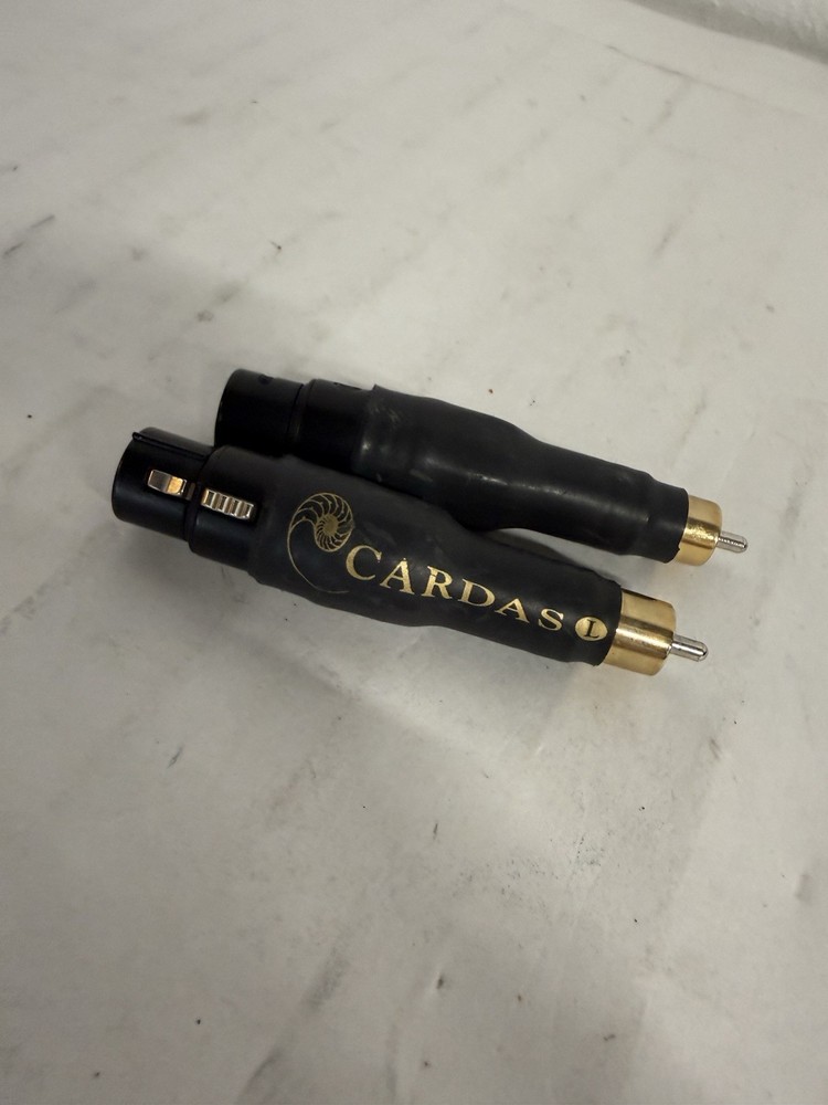CARDAS AUDIO, Male XLR to Male RCA Adapter Plugs, MXLR-MRCA Connectors (Pair)