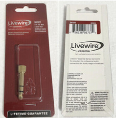 Livewire Essential Headphone Adapter 3.5 mm TRS Female to 1/4″ TRS Male New
