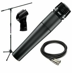 Shure SM57-LC Cardioid Dynamic Instrument w Microphone Mic Clip NEW