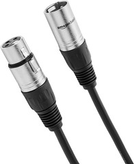 Amazon Basics 2-Pack XLR Microphone Cable for Recording Studio, Speaker or PA Sy