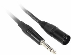 2 Rockville RCXMB6-B Black 6′ Male REAN XLR to 1/4“ TRS Balanced Cables