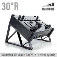 STAND for ROLAND MC-101 / TR-6S / VT-4 – 30° – Raised (by 30mm)