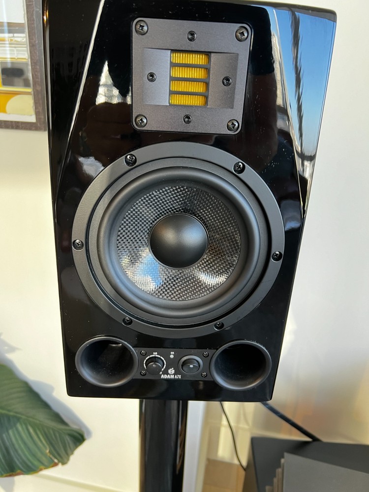 TWO ADAM Audio A7X Powered Studio Monitor Speakers Pair Tested Working