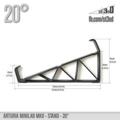 ARTURIA MINILAB MKII STAND – 20 degrees – 3D printed- 100% Buyers Satisfaction