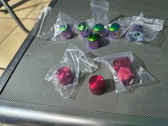 16 Akai MPC QLink knobs q link touch sensitive METAL .. Red Green/Purple Chrome