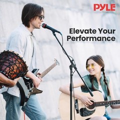 Pyle Universal Tripod Microphone Stand-Knob Boom Extends Up to 31“, Lightweight