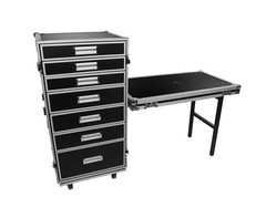 OSP PRO-WORK 7 Drawers Utility Road ATA Flight Case w/4″ Caster Wheels