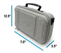 CM Dual Microphone Case fits 2 Wireless Mic System by Sennheiser or Shure, Gray