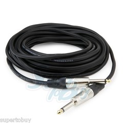 32ft(10M) – 1/4″ to 1/4″ Mono Jack – Instrument Cord Microphone Mic Patch Cable