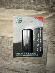 Neutrik NA2F-D2B-TX 3 Pole XLR Female – RCA / Phono Socket Adapter – Red Coded