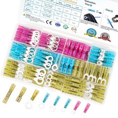 TICONN 120Pcs Heat Shrink Wire Connectors, 120PCS Combo, Red, Blue, Yellow