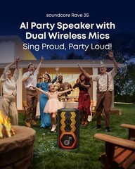 soundcore Rave 3S AI Karaoke Party Speaker +2 Wireless Microphones 200W for Home