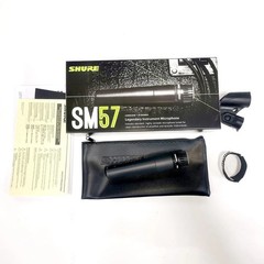 Shure SM57LC Dynamic Instrument Mic XLR Professional Microphone Stand Clip Bag