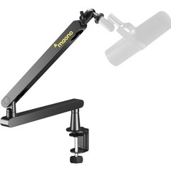 Low Profile Adjustable Microphone Boom Arm with Cable Management for Streaming