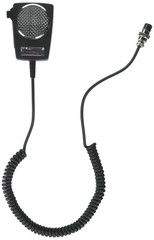302-10005 D104M6B Amplified Ceramic Power 4-Pin CB Microphone, Black