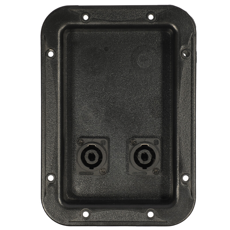 Large Plastic Thicken Speaker Jack Plate Dual Aftermarket NL4MP 178mm x 125mm