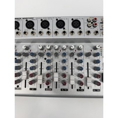 Behringer Eurorack MXB1002 10-Channel Battery Powered Mic Line Mixer Silver