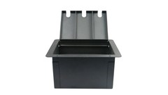 Elite Core FBL8+AC Large Recessed Floor Box with 8xXLRF and 2 AC Connectors