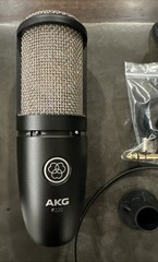 AKG P220 Studio Condenser Microphone & Case NO SHOCK MOUNT