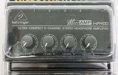 Behringer Microamp HA400 4 Channel Headphone Amplifier Sealed