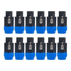 12 pcs NL8FC 8 Pole Locking High-Load Speakon Connector Replacement for Neutrik