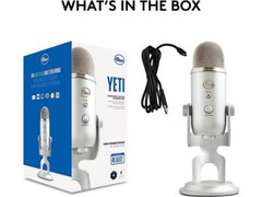 Blue Yeti USB Microphone for PC, Mac, Gaming, Recording, Streaming, Podcasting,
