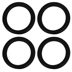 Fielect 10 Inch Speaker Foam Edge Surround Rings 10 4pcs, Black