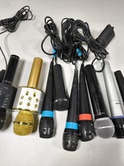 Lot of 10 Used Microphones – Various Models & Brands, Working