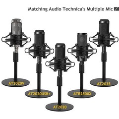 Adjustable Desk Mic Stand with Shock Mount for Audio-Technica AT2020