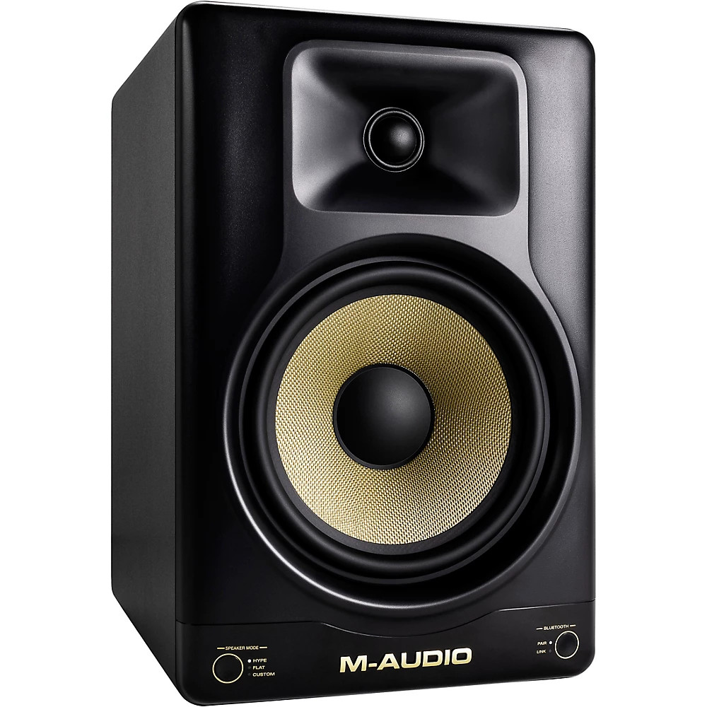MAudio Forty Eighty 8″ Powered Studio Monitors (Each) Gold Refurbished