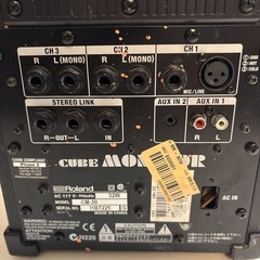 Roland CM-30 32W Studio Monitor Speaker 6.5″ 2-Way Wired Cube Broken Power Port