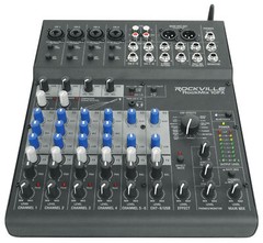 Rockville ROCKMIX 10FX 10 Chan Mixer USB Computer Recording Interface+Effects