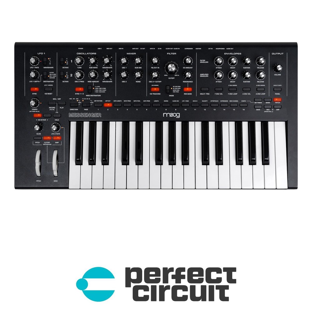 Moog Messenger Monophonic Analog Keyboard SYNTHESIZER – NEW – PERFECT CIRCUIT