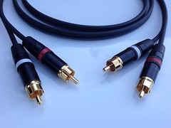 5FT Mogami with Neutrik Rean Gold Phono RCA Cable Red – White Color Code