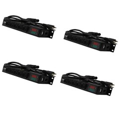 4pk True1 Power Pass thur Splitter Box w/ 5 True1 Female Out – 20A – V&A Meter