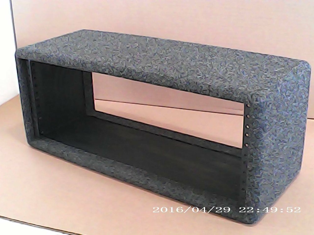 Pearson 4 space simple rack Grey……. super short, only 8″ deep !