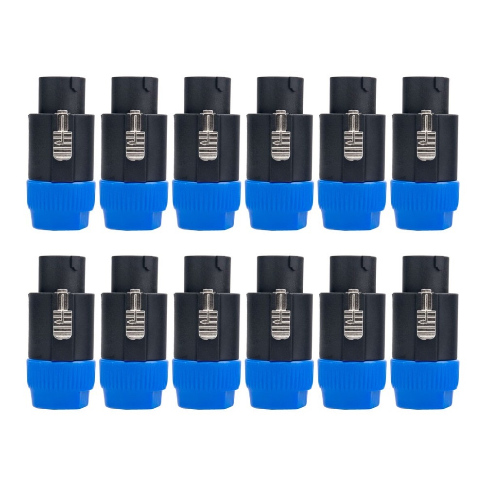 12 pcs NL8FC 8 Pole Locking High-Load Speakon Connector Replacement for Neutrik