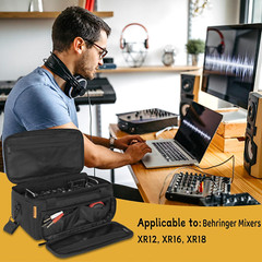 Padded Mixer Carry Bag Fits Behringer X-AIR Series Mixers（ XR12，XR16，XR18）, L 14