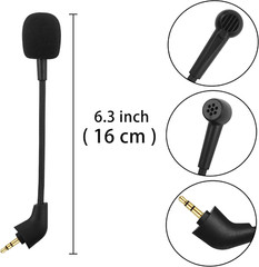 Mic Replacement Microphone Boom Fits for Kingston Hyperx Cloud, Cloud X and Clou