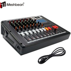 Pro Power Mixer 2000W 10 Channel Audio Mixing Amplifier 16 DSP w/ USB 110-220V