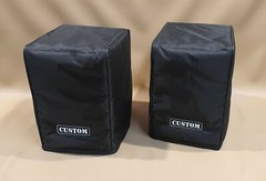 Custom padded covers (pair) for ADAM T7V Studio Monitors w/ rear-cut for cables