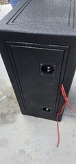 MTX SPL Boxes Dual Subwoofer Speaker Cabinet Wired Black
